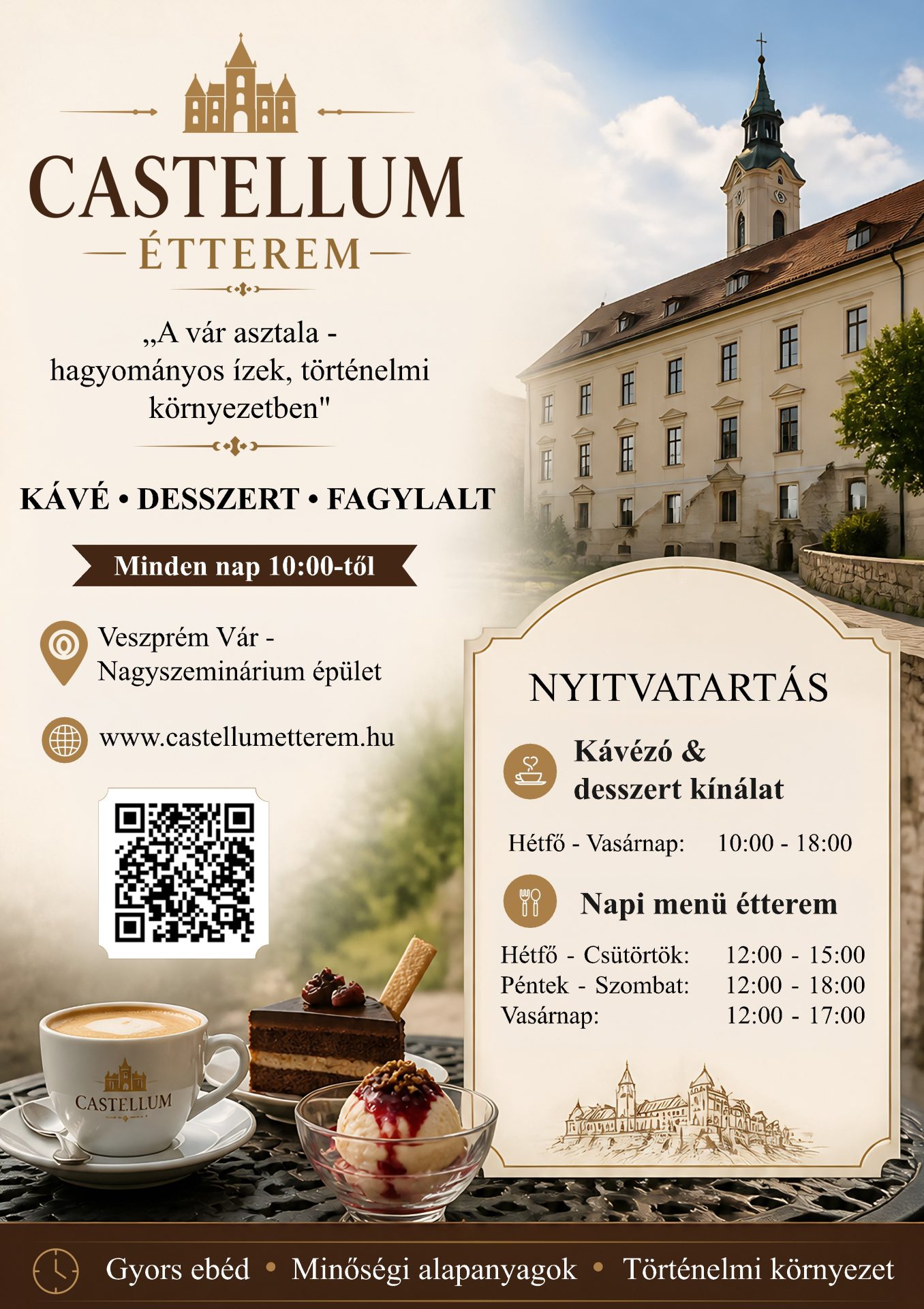 Megnyílik a Castellum Étterem
