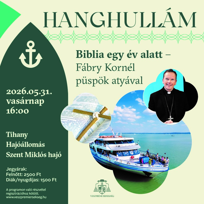 Hanghullám – Fábry Kornél püspök atyával a Balatonon